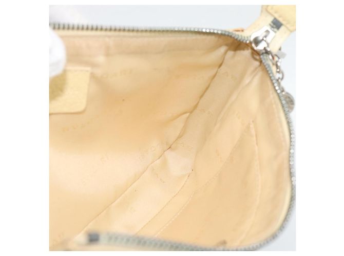 Bulgari Borsa a Spalla BVLGARI Logo Mania Beige Argento Autentica BA13903 - vista 17