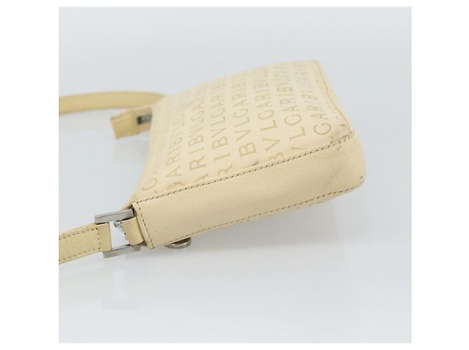Bulgari Borsa a Spalla BVLGARI Logo Mania Beige Argento Autentica BA13903 - vista 4