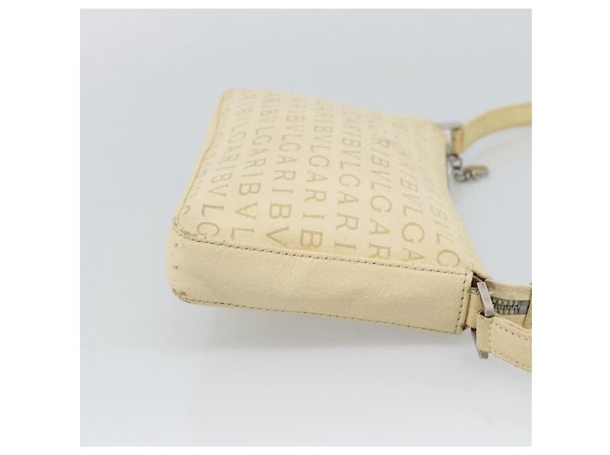 Bulgari Borsa a Spalla BVLGARI Logo Mania Beige Argento Autentica BA13903 - vista 5