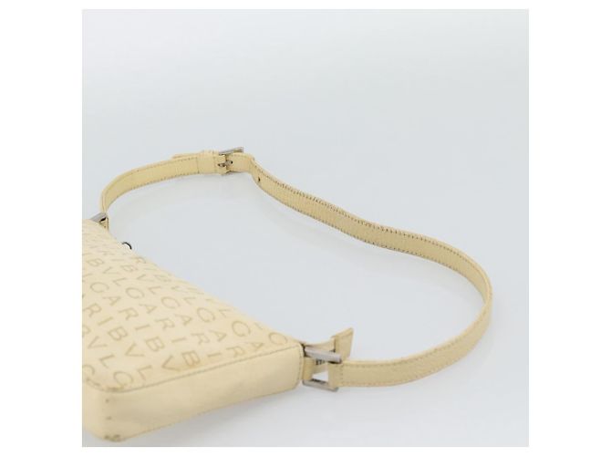 Bulgari Borsa a Spalla BVLGARI Logo Mania Beige Argento Autentica BA13903 - vista 8