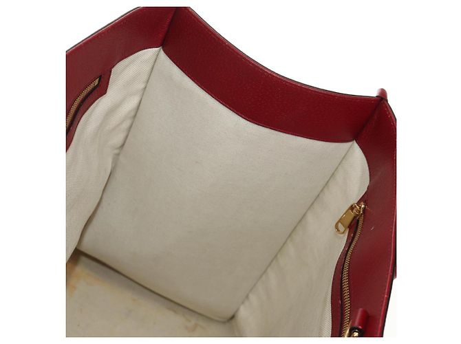 GUCCI GUCCI Ѓ~ Doraemon Micro GG Supreme Bag PVC 2way Beige 653952 Auth 190041M D'oro - vista 22