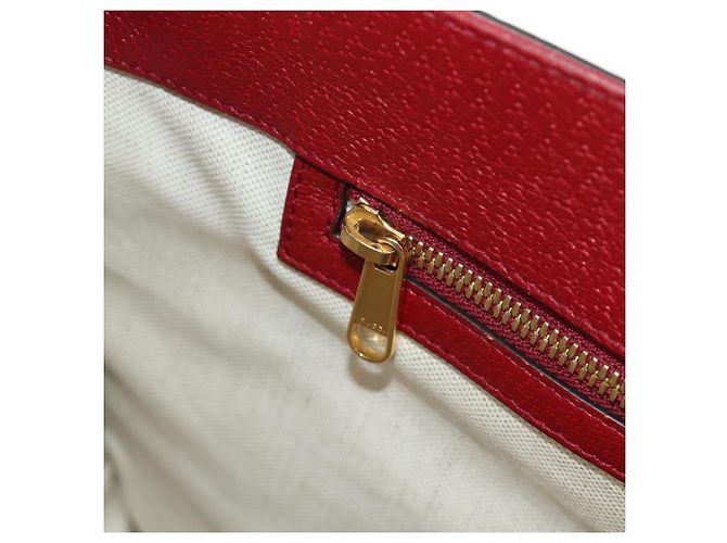 GUCCI GUCCI Ѓ~ Doraemon Micro GG Supreme Bag PVC 2way Beige 653952 Auth 190041M D'oro - vista 25