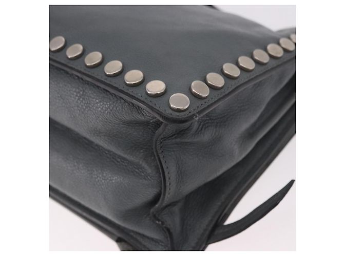 Borsa a Spalla PRADA in Pelle 2way Grigio Argento Auth ka5129 Marrone - vista 13
