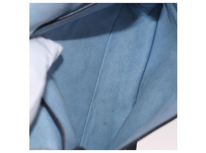 Borsa a Spalla PRADA in Pelle 2way Grigio Argento Auth ka5129 Marrone - vista 20