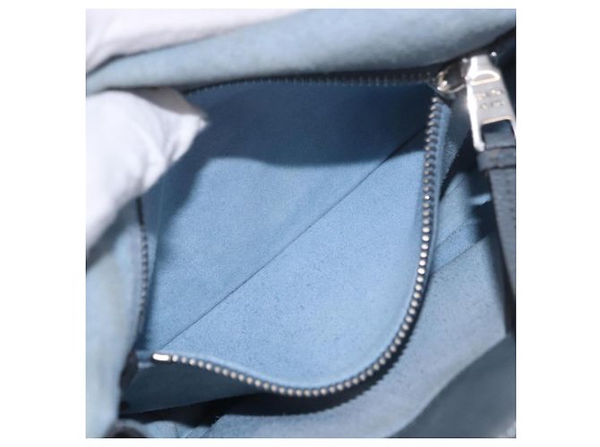 Borsa a Spalla PRADA in Pelle 2way Grigio Argento Auth ka5129 Marrone - vista 23