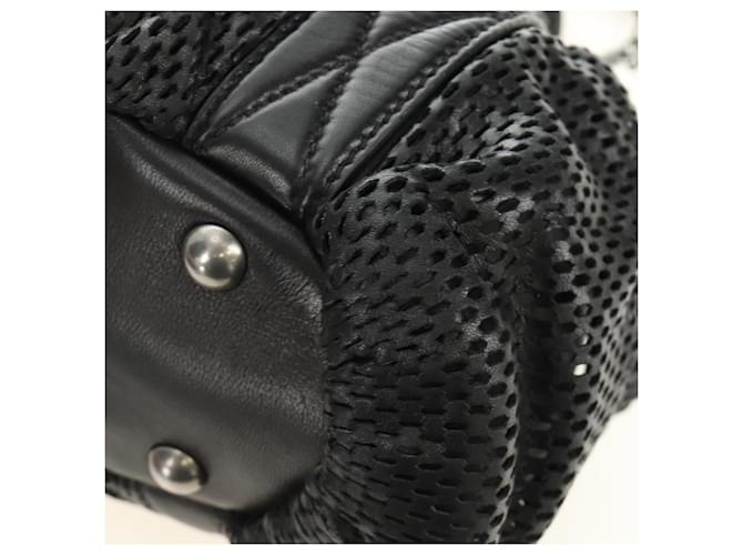 Borsa Miu Miu in pelle 2way nera argento Auth BA13790V Nero - vista 13