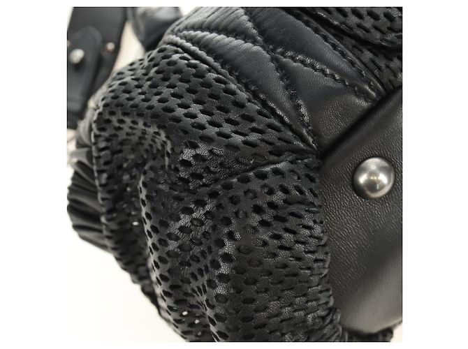 Borsa Miu Miu in pelle 2way nera argento Auth BA13790V Nero - vista 14