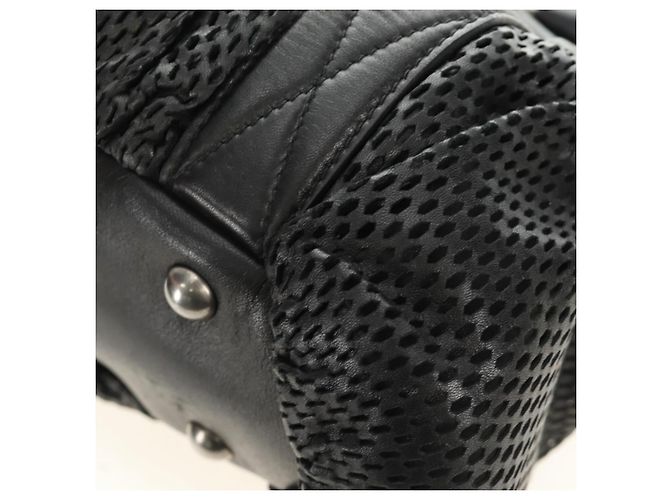Borsa Miu Miu in pelle 2way nera argento Auth BA13790V Nero - vista 15