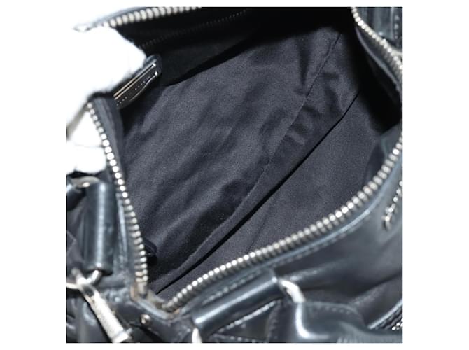 Borsa Miu Miu in pelle 2way nera argento Auth BA13790V Nero - vista 21
