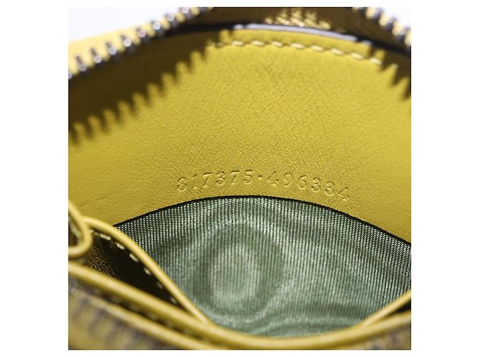 Portafoglio GUCCI in pelle vernice Verde Argento 817375 Auth BA13847V - vista 20