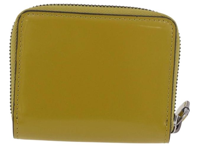 Portafoglio GUCCI in pelle vernice Verde Argento 817375 Auth BA13847V - vista 3