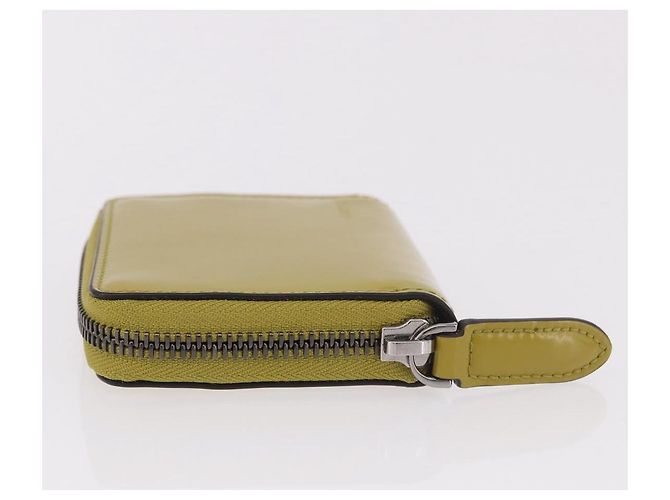 Portafoglio GUCCI in pelle vernice Verde Argento 817375 Auth BA13847V - vista 5