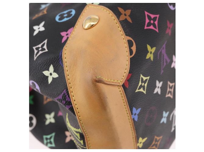 LOUIS VUITTON Borsa Tote Ursula Monogram Multicolor Black M40124 LV Auth ka5202V Nero - vista 12