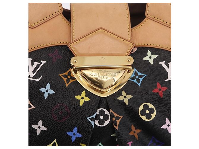 LOUIS VUITTON Borsa Tote Ursula Monogram Multicolor Black M40124 LV Auth ka5202V Nero - vista 14