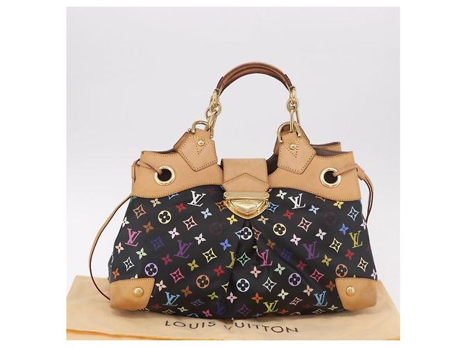 LOUIS VUITTON Borsa Tote Ursula Monogram Multicolor Black M40124 LV Auth ka5202V Nero - vista 27