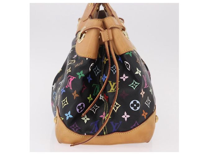 LOUIS VUITTON Borsa Tote Ursula Monogram Multicolor Black M40124 LV Auth ka5202V Nero - vista 5