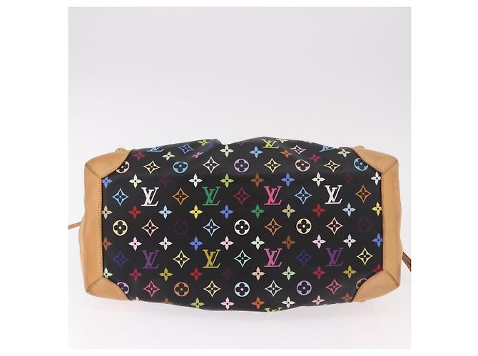 LOUIS VUITTON Borsa Tote Ursula Monogram Multicolor Black M40124 LV Auth ka5202V Nero - vista 9