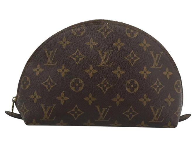 LOUIS VUITTON Monogram Trousse Demi Ronde Cosmetic Pouch M47520 LV Auth BA13889 Monogramma - vista 13