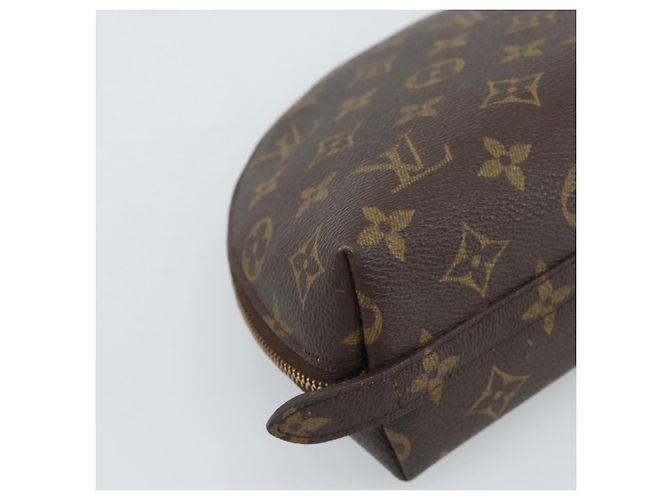 LOUIS VUITTON Monogram Trousse Demi Ronde Cosmetic Pouch M47520 LV Auth BA13889 Monogramma - vista 16