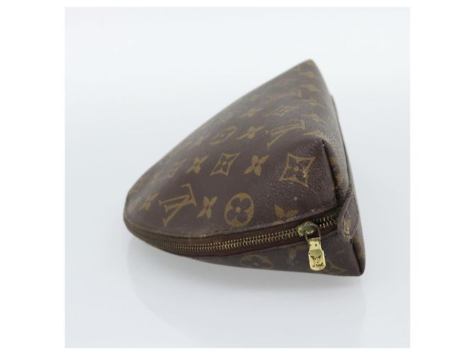 LOUIS VUITTON Monogram Trousse Demi Ronde Cosmetic Pouch M47520 LV Auth BA13889 Monogramma - vista 3