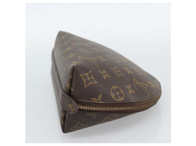 LOUIS VUITTON Monogram Trousse Demi Ronde Cosmetic Pouch M47520 LV Auth BA13889 Monogramma - vista 4