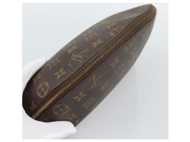 LOUIS VUITTON Monogram Trousse Demi Ronde Cosmetic Pouch M47520 LV Auth BA13889 Monogramma - vista 5