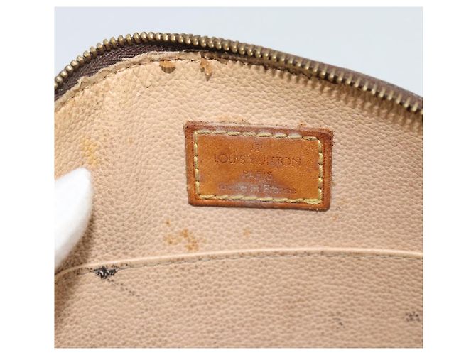 LOUIS VUITTON Monogram Trousse Demi Ronde Cosmetic Pouch M47520 LV Auth BA13889 Monogramma - vista 9