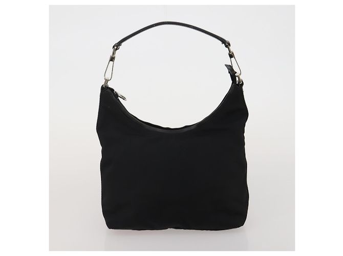 Borsa a Spalla GUCCI Bamboo Nylon 2 Set Black Auth 187896 Nero - vista 11