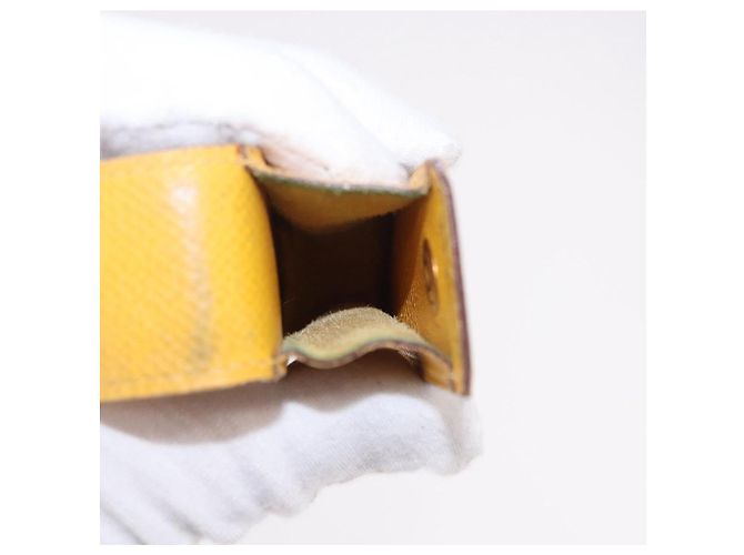 Hermès Custodia per rossetto HERMES in pelle gialla Auth ar14028 Giallo - vista 16