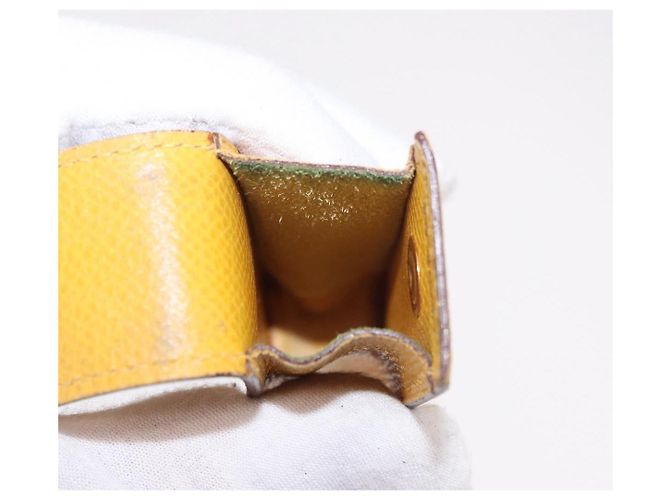 Hermès Custodia per rossetto HERMES in pelle gialla Auth ar14028 Giallo - vista 17