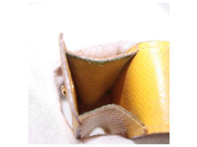 Hermès Custodia per rossetto HERMES in pelle gialla Auth ar14028 Giallo - vista 18