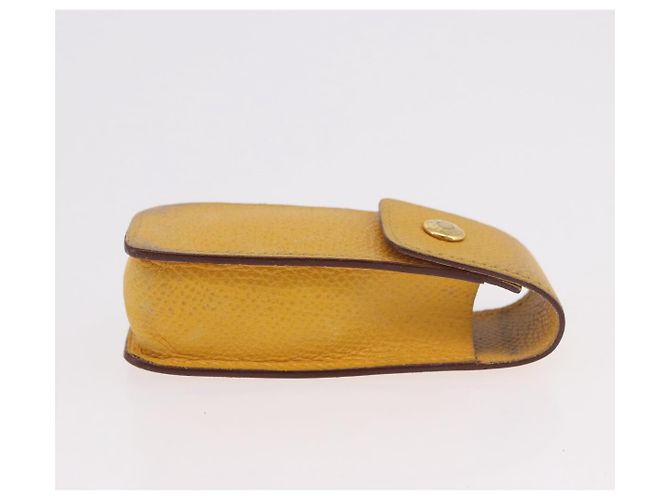 Hermès Custodia per rossetto HERMES in pelle gialla Auth ar14028 Giallo - vista 5