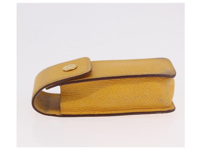 Hermès Custodia per rossetto HERMES in pelle gialla Auth ar14028 Giallo - vista 6
