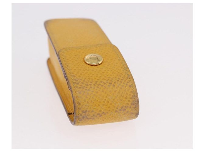 Hermès Custodia per rossetto HERMES in pelle gialla Auth ar14028 Giallo - vista 7