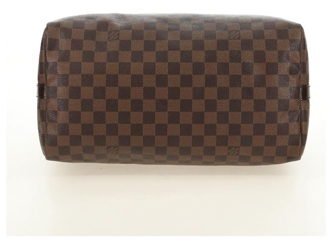 LOUIS VUITTON Damier Ebene Speedy Bandouliere 35 Hand Bag N41366 Auth 188496SAV - vista 5