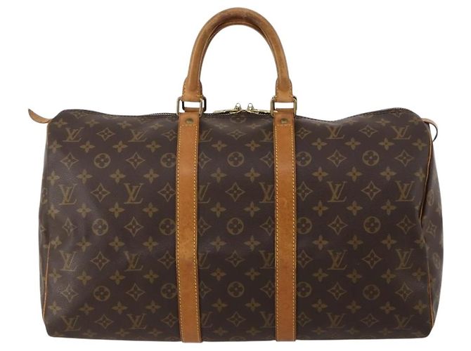 LOUIS VUITTON Borsa Boston Monogram Keepall 45 M41428 LV Auth 189744 Monogramma - vista 2