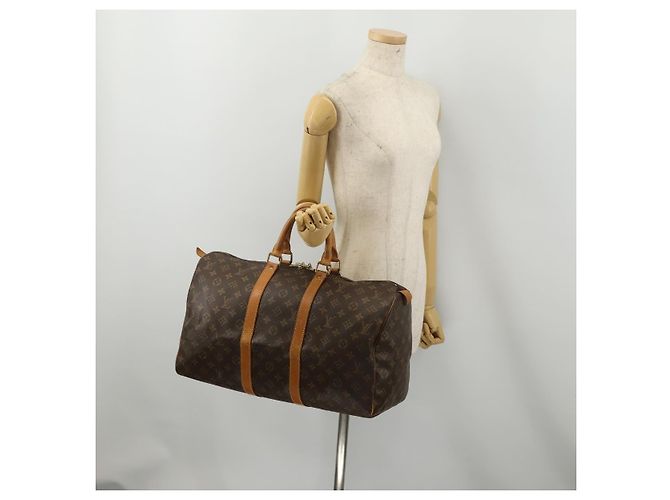 LOUIS VUITTON Borsa Boston Monogram Keepall 45 M41428 LV Auth 189744 Monogramma - vista 21