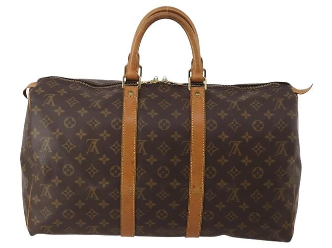 LOUIS VUITTON Borsa Boston Monogram Keepall 45 M41428 LV Auth 189744 Monogramma - vista 3