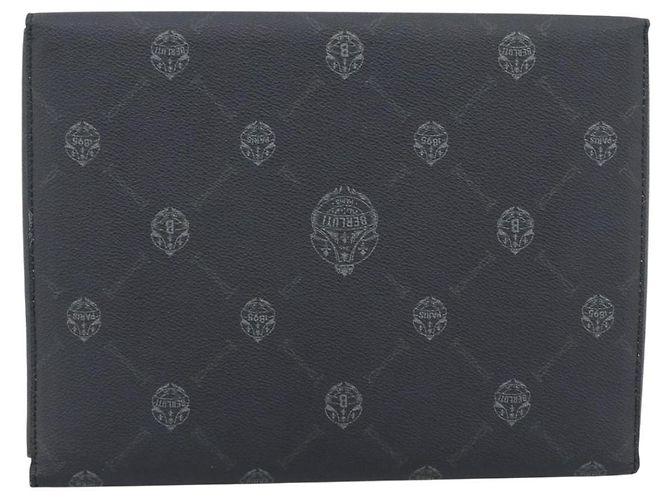 Clutch Berluti in PVC Nero Argento Auth BA13162 - vista 3