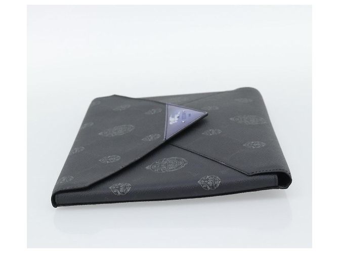Clutch Berluti in PVC Nero Argento Auth BA13162 - vista 4
