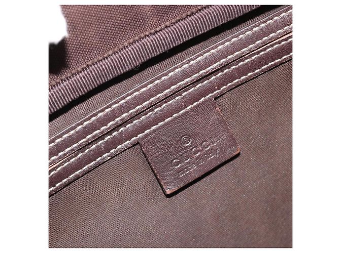 Borsa a Spalla GUCCI GG Supreme PVC Beige Oro 211107 Auth BA13796A D'oro - vista 16