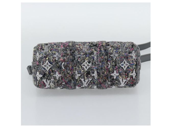 LOUIS VUITTON Borsa Monogram Felt Keepall XS Grigio Rosa M80821 Auth 191687SAM Marrone - vista 11