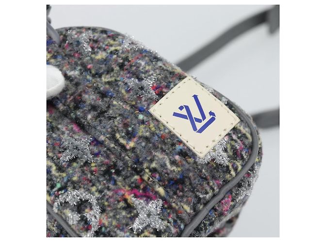 LOUIS VUITTON Borsa Monogram Felt Keepall XS Grigio Rosa M80821 Auth 191687SAM Marrone - vista 16