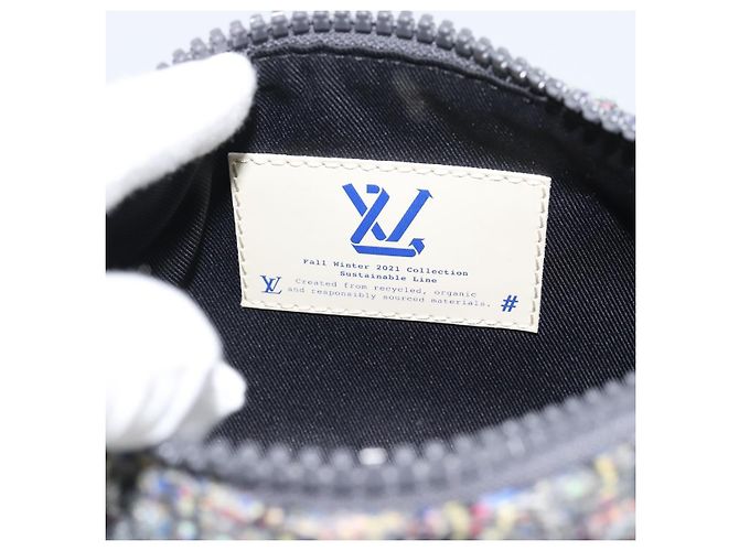LOUIS VUITTON Borsa Monogram Felt Keepall XS Grigio Rosa M80821 Auth 191687SAM Marrone - vista 18