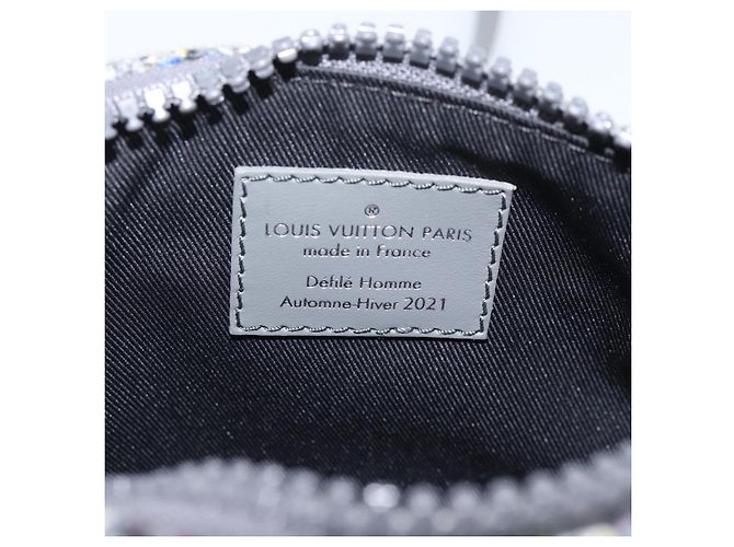LOUIS VUITTON Borsa Monogram Felt Keepall XS Grigio Rosa M80821 Auth 191687SAM Marrone - vista 22