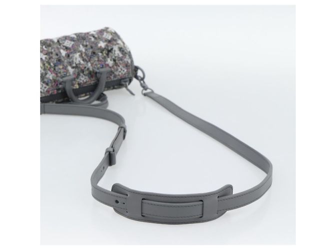 LOUIS VUITTON Borsa Monogram Felt Keepall XS Grigio Rosa M80821 Auth 191687SAM Marrone - vista 9
