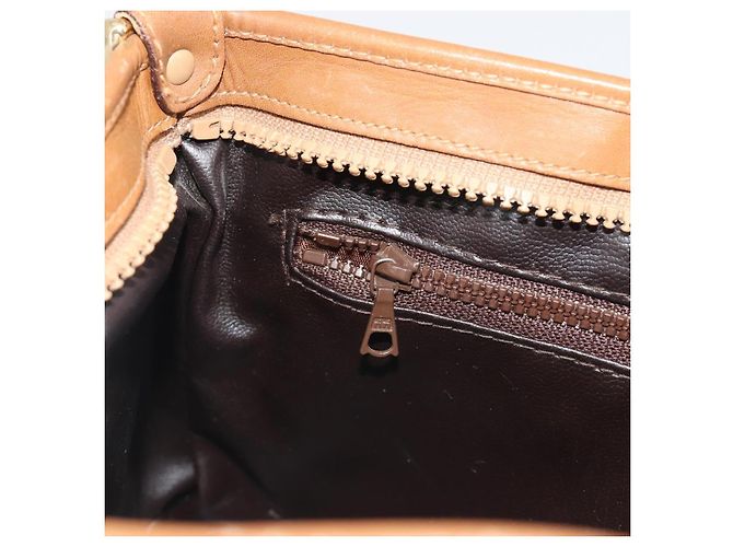 Céline Borsa a tracolla CELINE Macadam PVC Pelle Beige Oro Autentica 191017A D'oro - vista 20