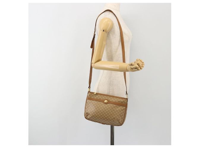 Céline Borsa a tracolla CELINE Macadam PVC Pelle Beige Oro Autentica 191017A D'oro - vista 23