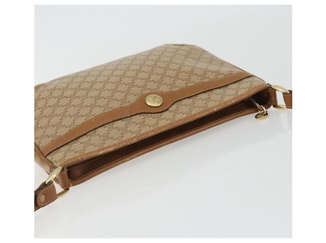 Céline Borsa a tracolla CELINE Macadam PVC Pelle Beige Oro Autentica 191017A D'oro - vista 6