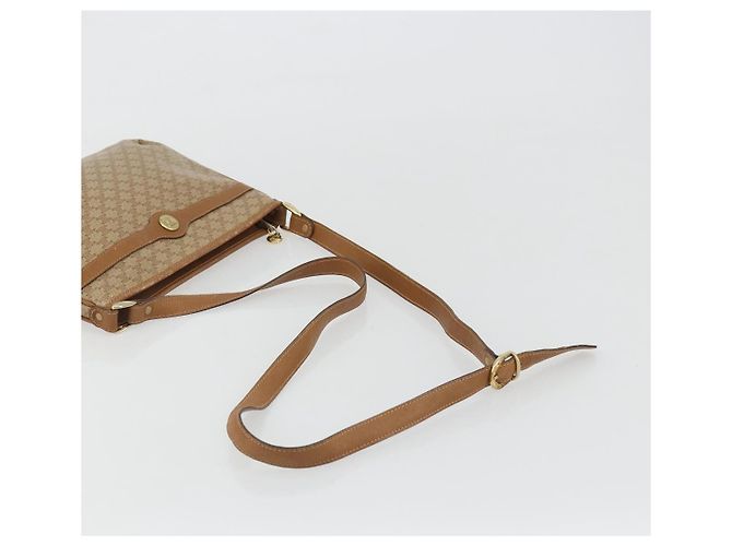 Céline Borsa a tracolla CELINE Macadam PVC Pelle Beige Oro Autentica 191017A D'oro - vista 7